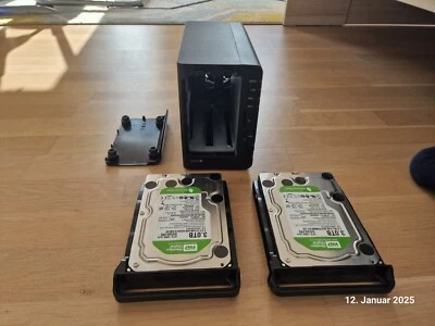 Synology DiskStation DS212+ 2-Bay NAS mit 2x 3TB HDDs - Bild 1 von 4