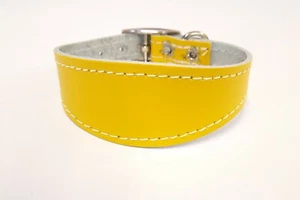 LEMON LEATHER ITALIAN GREYHOUND/ WHIPPET PUPPY FITS  9" 23CM -11" 28CM  - Picture 1 of 2