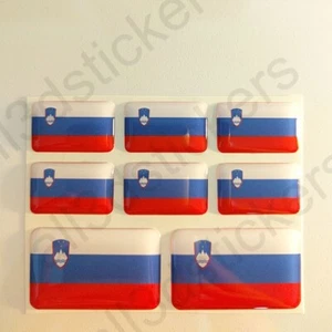 Aufkleber Slowenien Flagge Rechteckig 3D Gedomt Fahne 3D Kfz-Aufkleber - Bild 1 von 3