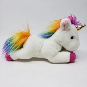 Aurora 12" Burbujas Blancas Unicornio Brillante Melena Arco Iris - Peinado único Caballo - Imagen 1 de 6