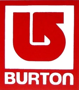 BURTON - Snowboard Sticker -7.5 by 5.5cm Red Snowboarding Sticker OLD STOCK - Imagen 1 de 1
