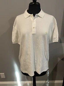 NWT Ralph Lauren Sport Womens Polo Pull Over Short Sleeve Shirt XL White - Picture 1 of 7