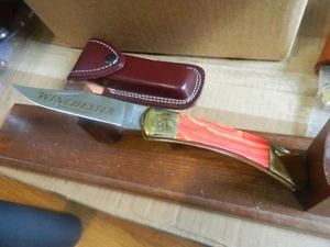 WINCHESTER 5" LOCKING FOLDER WN-LB220SO SPINEY OYSTER HANDLE 440 S.S MADE IN USA - Picture 1 of 15