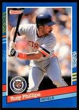 1991 Donruss Baseball Card Tony Phillips Detroit Tigers #286