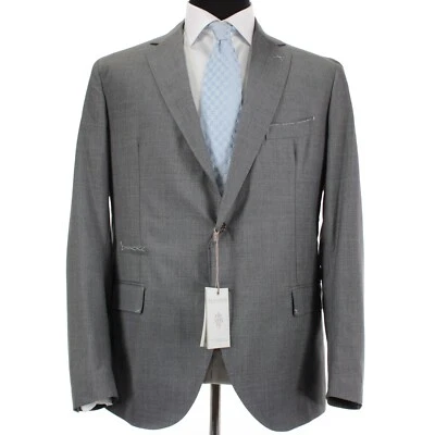 Eleventy Platinum NWT Wool Sport Coat / Blazer Size 56 (46R US) In Solid Gray - Image 1 of 4