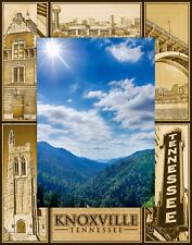 Knoxville Tennessee Landmarks Laser Engraved Wood Picture Frame Portrait (3 x 5)