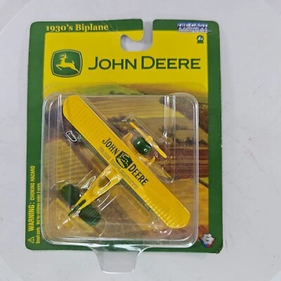 John Deere Diecast Metal 1930s Stearman BiPlane Gearbox Toys NEW SEALED - Image 1 of 4