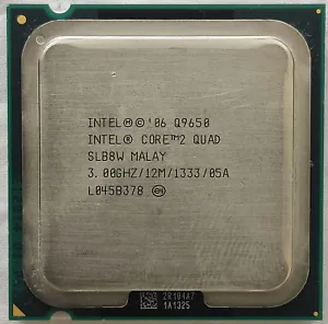 Intel Core 2 Quad Q9650 3 GHz 12MB 1333MHz Quad-Core LGA775 Socket T Processor - Picture 1 of 3