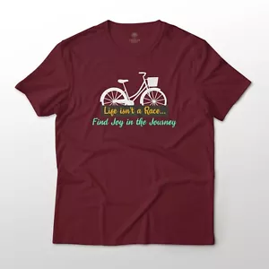 Camiseta de arte gráfico inspiradora Life isn't a Race Find Joy in the Journey unisex - Imagen 1 de 9