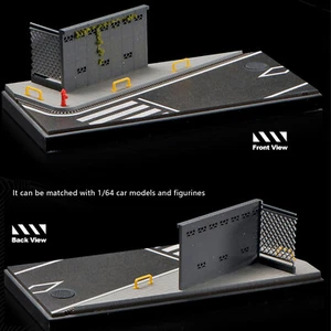 1:64 Modellauto Diorama Stadt Straßenlandschaft Autobahn Parkplatz Bahnhof Szene Nf1 - Bild 1 von 16