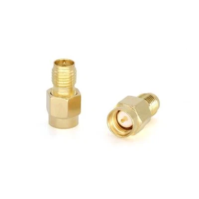 2PCS SMA Male Plug To RP-SMA RPSMA Female Jack Straight RF Connector Adapter - Image 1 of 4