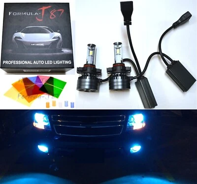LED Kit F15 140W PSX24W 2504 8000K Icy Two Bulbs Fog Light Replacement Upgrade - Image 1 of 4