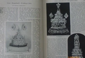 Wedding Cakes Confectioner Cake Decoration Art Old Victorian Article 1895 Hymns - Picture 1 of 9