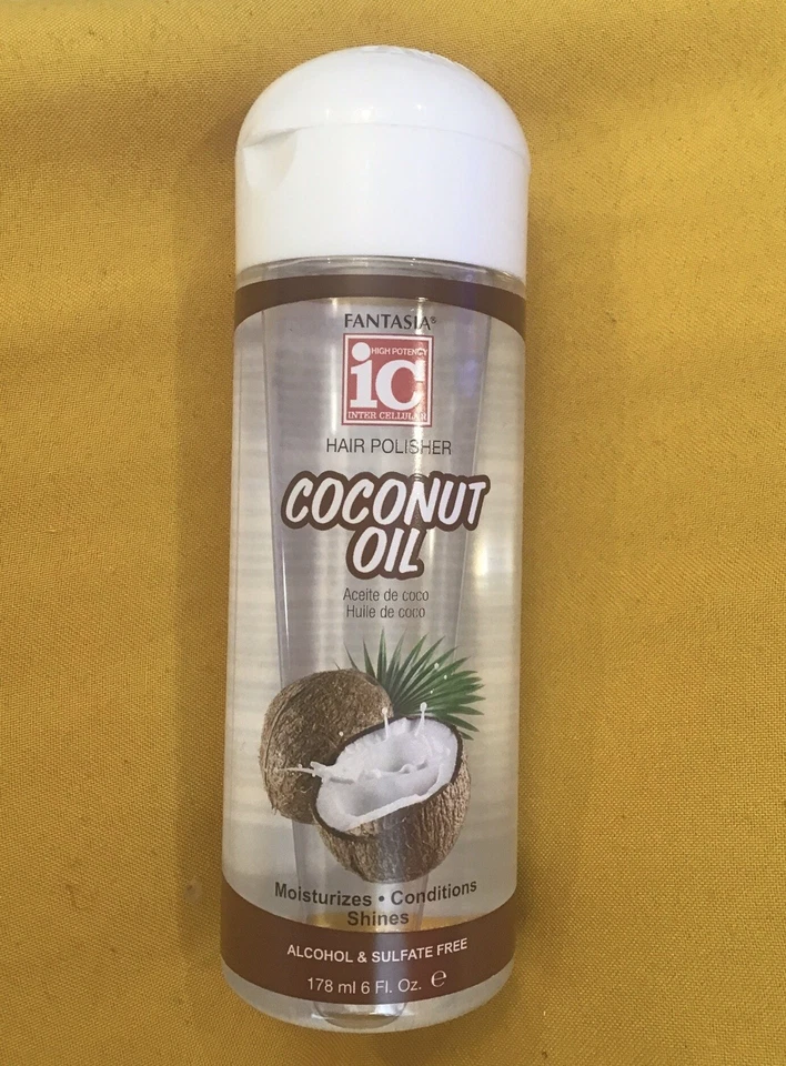 HAIR POLISHER COCONUT OIL FANTASIA IC  6 FL OZ MOISTURIZES ORIGINAL MADE IN USA - Image 1 of 1