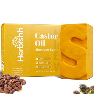 Herbishh Rizinusöl Shampoo Bar für Haarwachstum & Ausdünnung - Bild 1 von 8