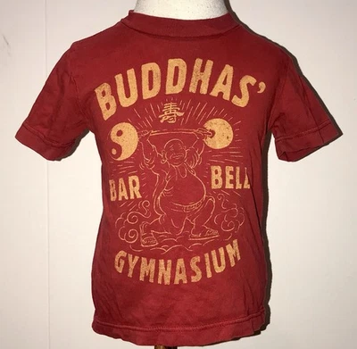 Lucky Buddha’s Bar Bell Gimnasio 6-12m Bebé Camiseta Camiseta Camiseta Foto 1 de 4
