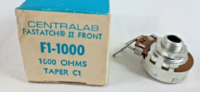 Centralab Fastatch II Delantero F1-1000K Potenciómetro Cónico C1 Nuevo de Lote Antiguo Foto 1 de 4