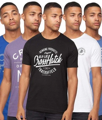 Paquete de 5 camisetas informales de algodón manga corta cuello redondo manga corta Foto 1 de 4