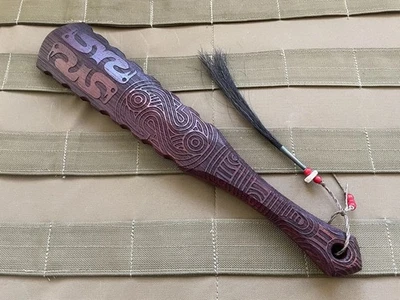 🔥🔥🔥☠️RMJ TACTICAL USA GOLD POINT FORGE WAR STICK DEATH CULT ROJO OSCURO☠️🔥🔥🔥 Foto 1 de 4