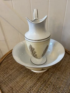 Seltene Global Views Williamsburg Mokkaware Schüssel und Krug - Bild 1 von 8