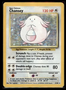 1998 Pokemon Base Set: Holo Rare Chansey 3/102 - DMG - WOTC - Vintage - Bild 1 von 2