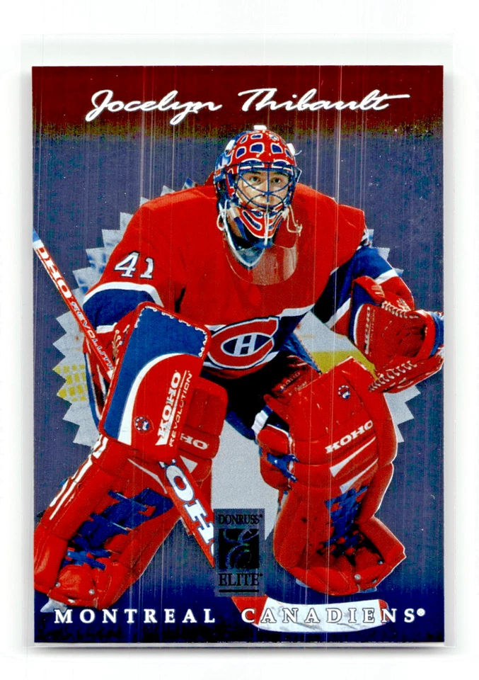 1996-97 Donruss Elite - Jocelyn Thibault #6  NHL - Image 1 of 2