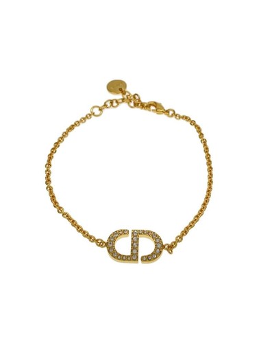 Bracciale Christian Dior Placcato Strass GLD Donna