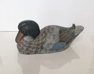Old Vintage Marble Painted Duck, Collectable - Picture 1 of 3