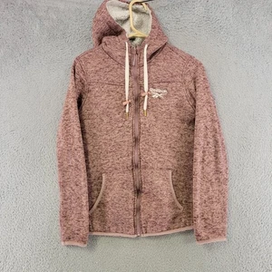 Reebok Jacket Womens S Small Purple Sherpa Lined Full Zip Hooded Pockets - Picture 1 of 14