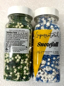 Supernatural Christmas Baking Sprinkles Snowfall & Into The Woods 2 Pack - Picture 1 of 5