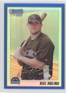 2010 Bowman Chrome Prospects Blue Refractor /250 Kiel Roling #BCP63