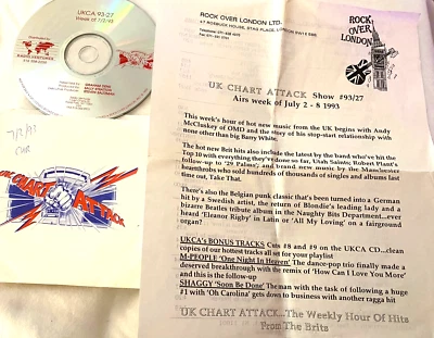 5/30/93  ROCK OVER LONDON: UTAH SAINTS, KISS OF LIFE, HANNAH JONES, TAKE THAT - Image 1 of 2