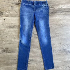 Cat & Jack Girl's Size 14 Mid Rise Pull on Jeggings Blue - Picture 1 of 5