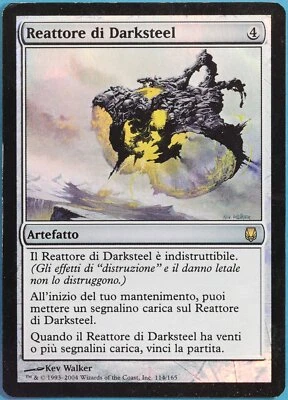 Darksteel Reactor FOIL Darksteel (ITALIAN) HEAVILY PLD CARD (339626) ABUGames - Image 1 of 2