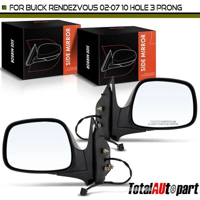 2 шт. зеркало с электроприводом стекло регулировка с ручным складыванием для Buick Rendezvous 2002 2003-2007 - Изображение 1 из 4