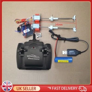 RC Model Boat Kits Shaft+Bushing+Motor+Propeller+Controller+Receiver Kit 125mm - Picture 1 of 8