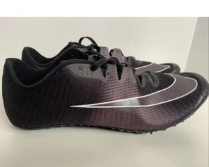 Nike Zoom Ja Fly 3 Black Indigo Track Spikes Sprint Men's 8.5 Women's 9.5 - Picture 1 of 8
