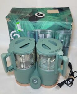 Babymoov Duo Meal Glass Green - 4-in-1 Baby Food Maker - Excellent Condition! 