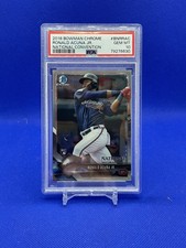 2018 Bowman Chrome #BNRRAC Ronald Acuna Jr. National Convention RC PSA 10 -Pop 5