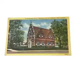 Postal Zwaanendael House Lewes Delaware c1957 Vintage B211 - Imagen 1 de 2
