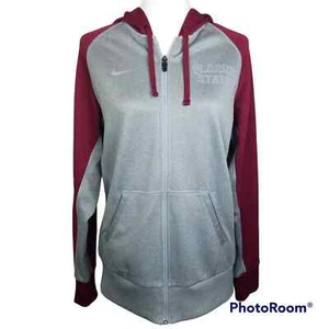 Nike Florida State Therma-Fit Jacket Womens Medium Gray Burgandy FSU Seminoles - Picture 1 of 12