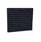 ARMANI EXCHANGE Mens Black Logo Print Bifold Wallet RRP £70