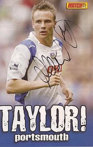 PORTSMOUTH: MATTHEW TAYLOR SIGNIERT A4 (12x8) MAGAZIN BILD + COA - Bild 1 von 1