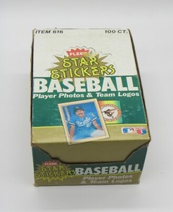 1984 Fleer Star Stickers Baseball Full Box (100 Packs) Darryl Strawberry RC?