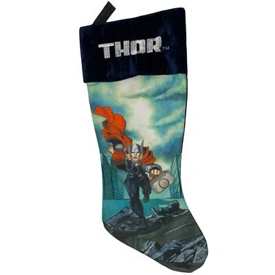 Medias de Navidad Thor Marvel para niños Vengadores ensamblar regalos navideños 18" Foto 1 de 3