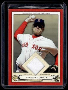 2005 UD Origins Materials Jersey Curt Schilling Boston Red Sox #PB-CS
