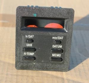 BMW E30 E28 ON BOARD COMPUTER 6-BUTTON OUTDOOR TEMPERATURE DIGITAL CLOCK DE OEM - Picture 1 of 10