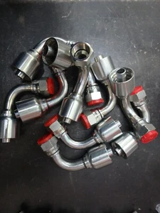 Manguera 8G-8FJX 90M, #8 hembra JIC a 1/2" #8 90 grados mediana, accesorios hidráulicos - Imagen 1 de 1