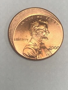 2000 LINCOLN CENT PENNY MINT ERROR 15% OFF CENTER - Picture 1 of 2