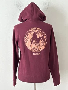 NWT! Marmot Women's Sz S Daisy Logo-Graphic Midweight Fleece Pullover Hoodie - Picture 1 of 10